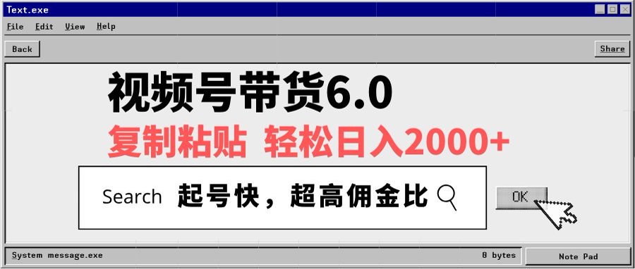 视频号带货6.0玩法，短视频打爆直播间纯自然流，不付费，条条作品上热门，爆率100%，新手小白轻松日入2000+保姆级教程-网创财富岛